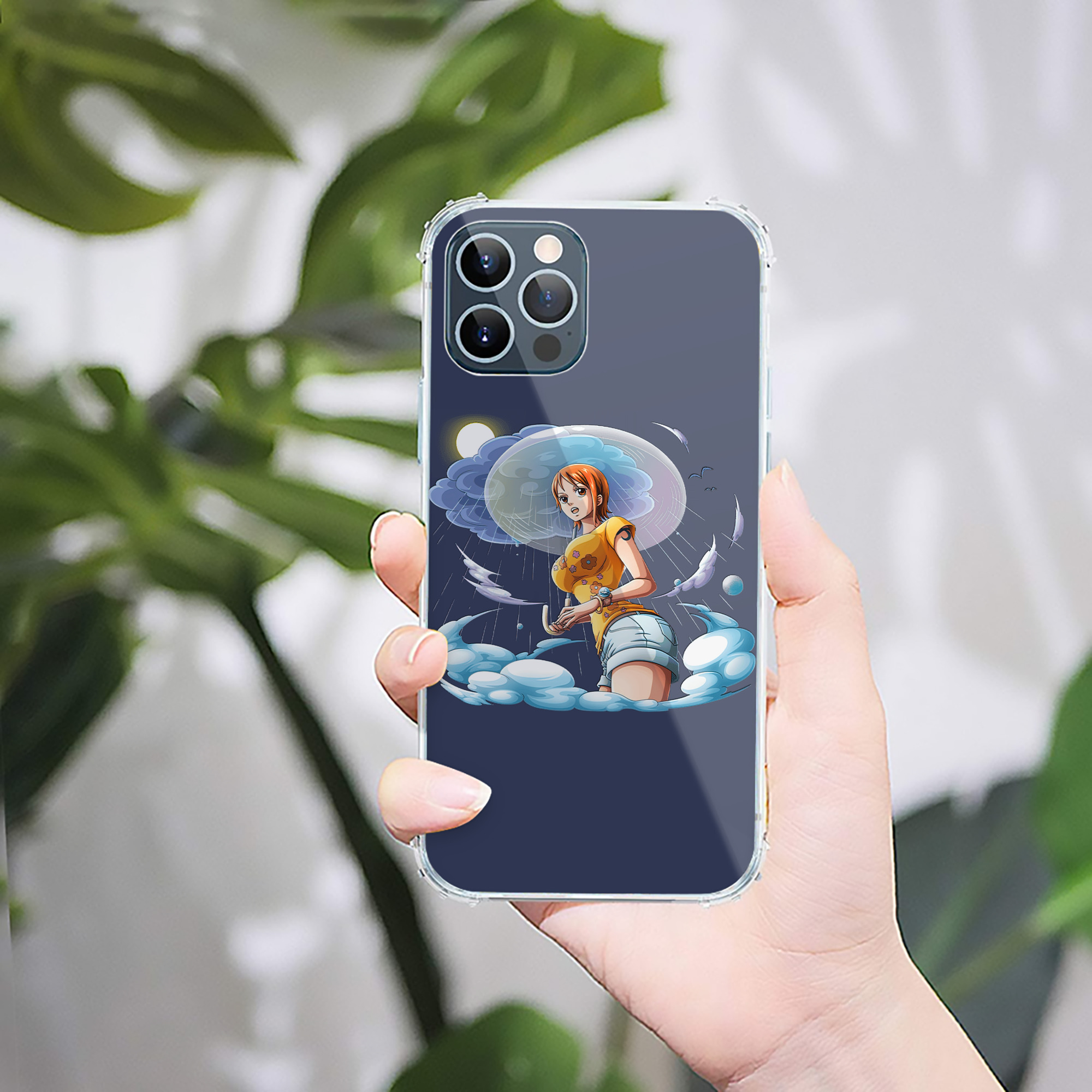 （画像用） ワンピース ナミ ONE PIECE Nami 【iPhone 12シリーズ対応】透明スマホケース（クリアソフトケース）
